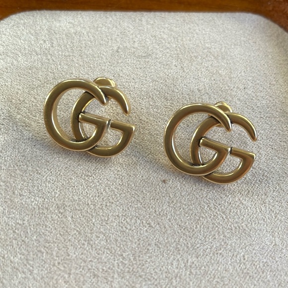 Gucci Jewelry - Gucci GG logo stud earrings